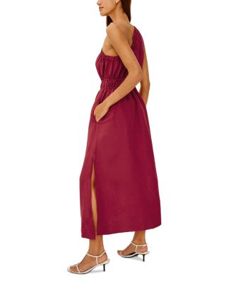 rails selani one-shoulder midi-dress Rails Selani Dress in Brown