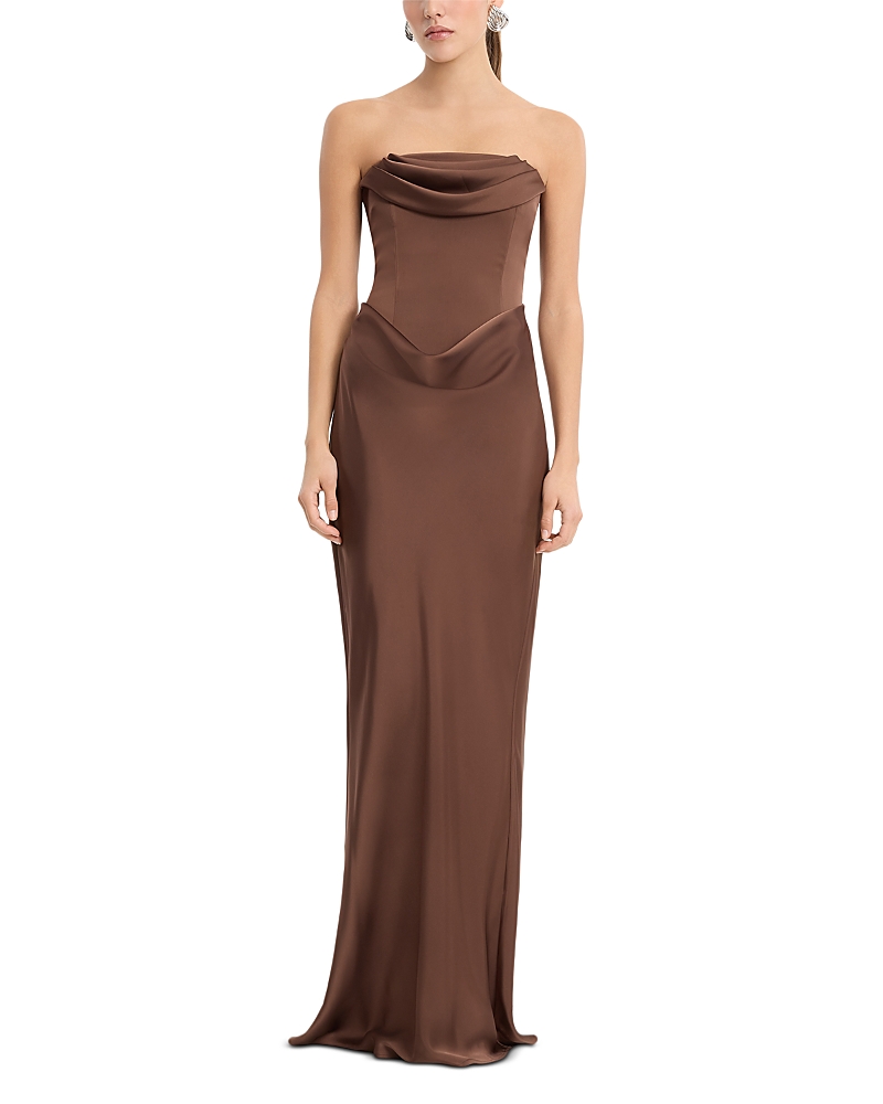 Rotate Corsage Long Dress