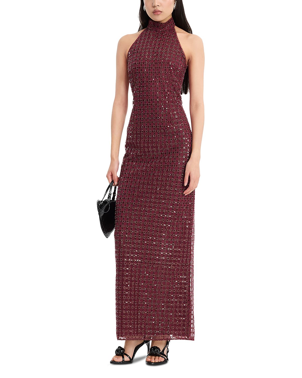Rotate Beaded Maxi Dress