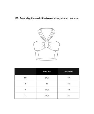  Twist Halter Neck Bustier