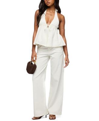  Safia Denim Halter Top