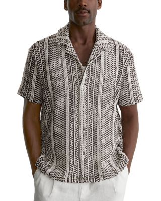 Aetos Regular Fit Crochet Stripe Shirt