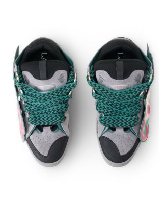  Unisex Curb Patch Sneakers In Leather