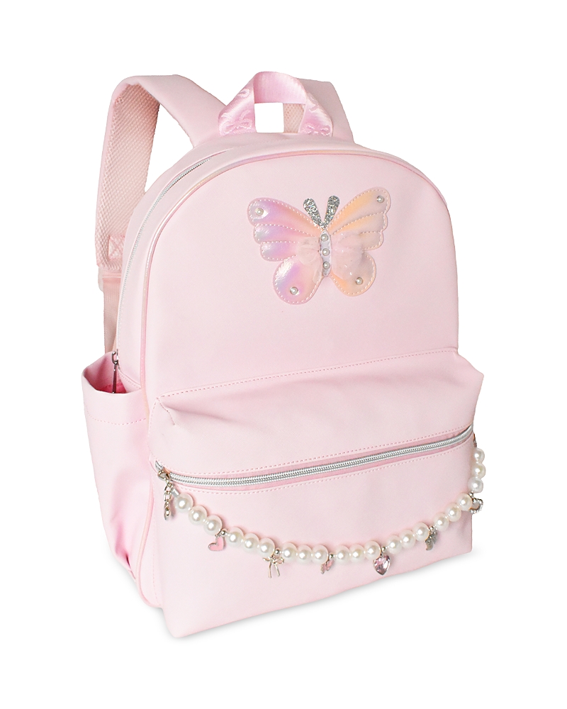 Omg Accessories Girls' Imitation Pearl Charm Large Backpack - Ages 6