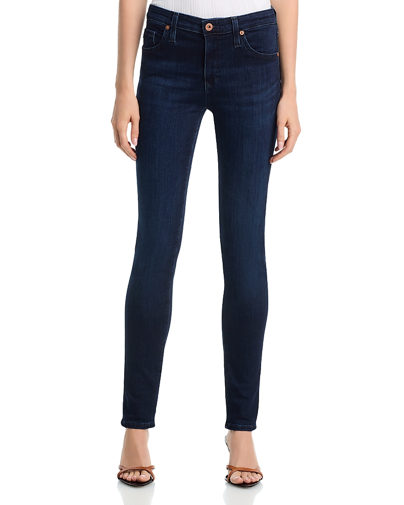 Ag Mid Rise Cigarette Jeans in Blue Dusk