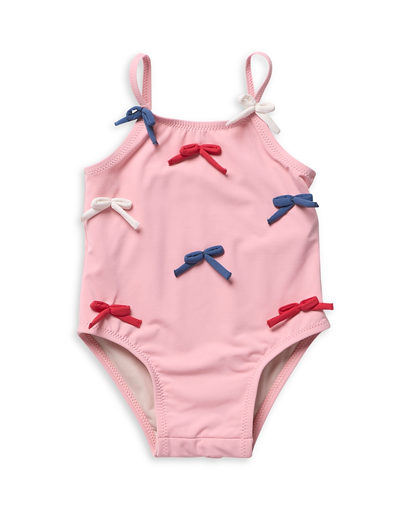 Pink Chicken Girls' Lottie Bows Swimsuit - Baby