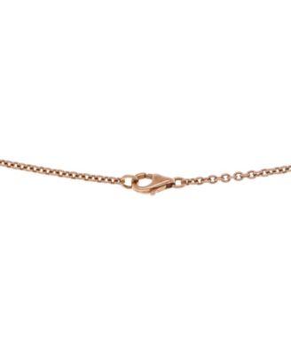  Love Interlocking Necklace 18K Rose Gold, 17.25"
