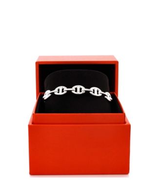 Medium Chaine d'Ancre Enchainee Cuff Bracelet Sterling Silver