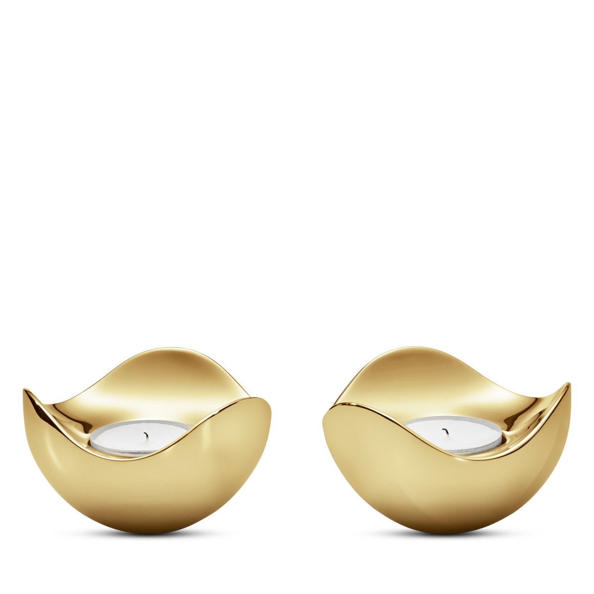 Bloom Botanica Gold Tealight Candleholder, Set of 2 - Exclusive
