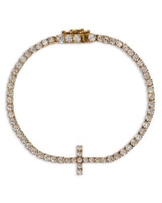 Astrid Cubic Zirconia Cross Tennis Bracelet