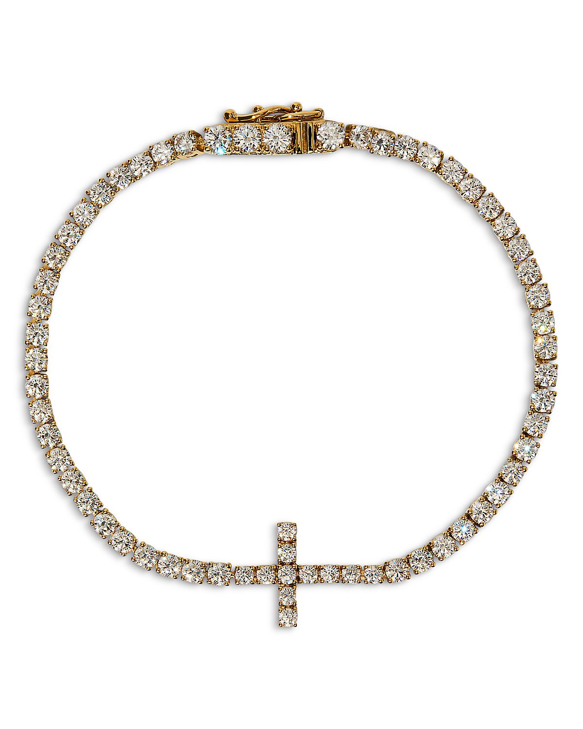 Nadri Astrid Cubic Zirconia Cross Tennis Bracelet