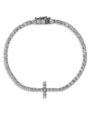 Nadri Astrid Cubic Zirconia Cross Tennis Bracelet