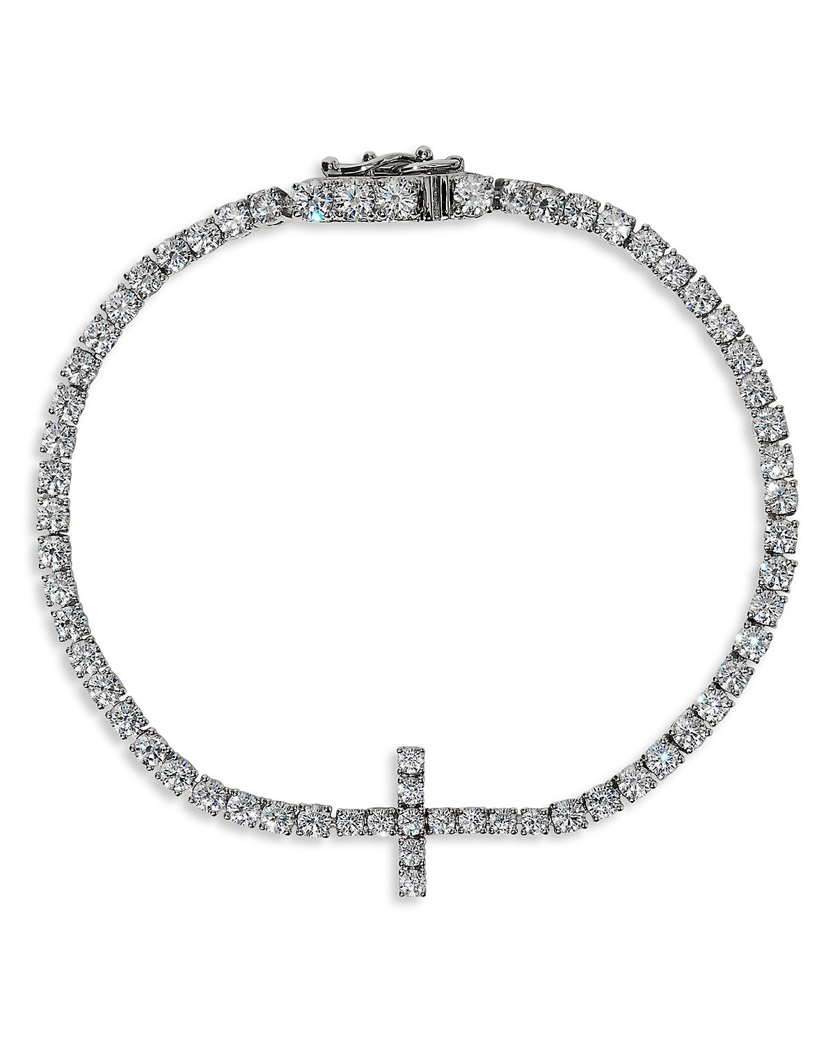 Nadri Astrid Cubic Zirconia Cross Tennis Bracelet