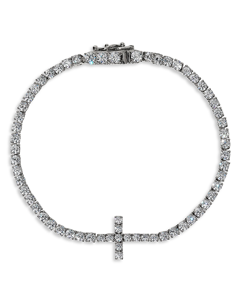 Nadri Astrid Cubic Zirconia Cross Tennis Bracelet