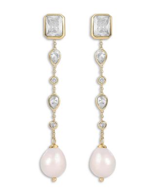 Gleaming Gem Linear Drop Earrings