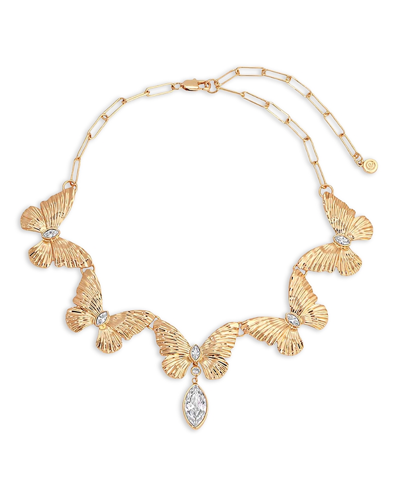 Ettika Cubic Zirconia Butterfly Choker Necklace, 12.25-15.25
