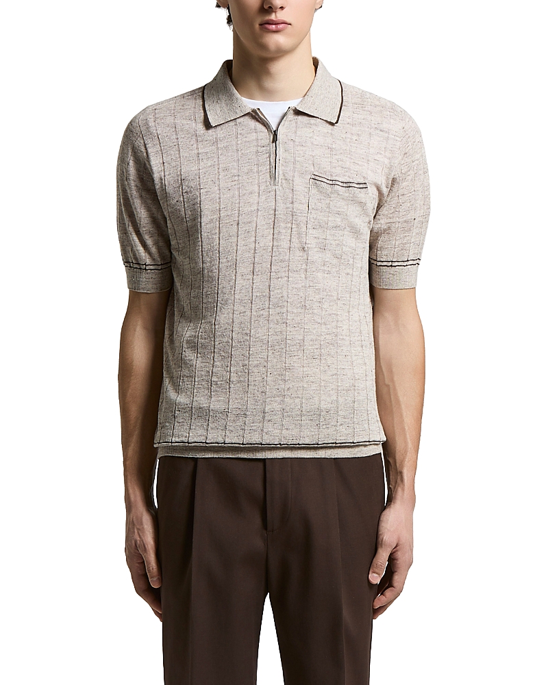 Peserico Linen & Cotton Melange Polo Shirt