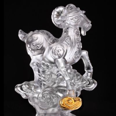Limited Edition Traipsing Across Clouds  Crystal Glass Figure