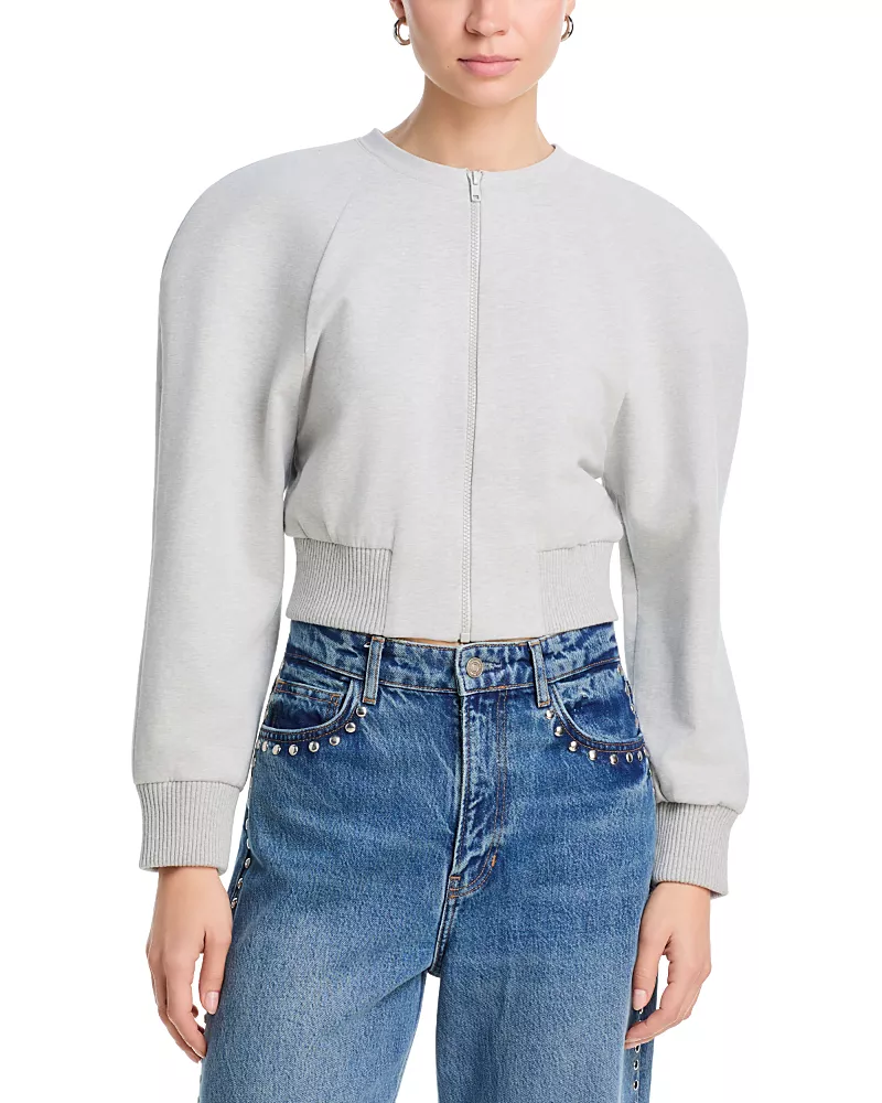 Norma Kamali Oversized Crewneck Bomber