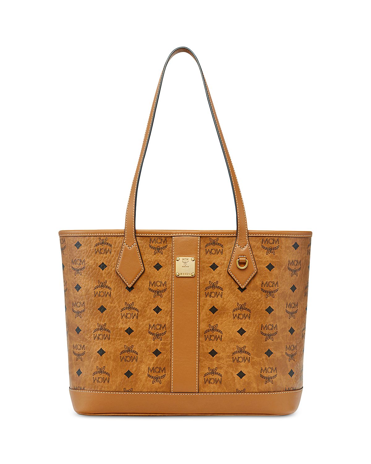 Mcm Liz Small Visetos Leather Tote