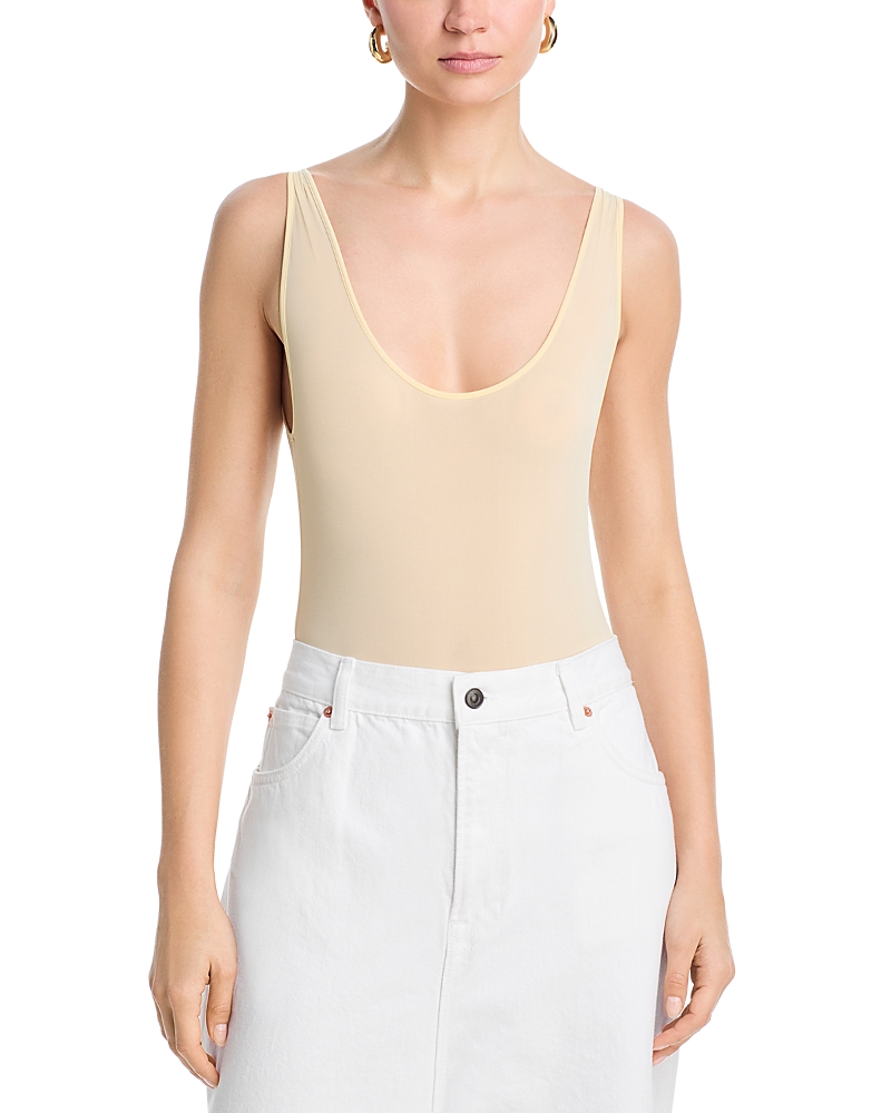 Wardrobe. nyc Mesh Lemon Tank Bodysuit