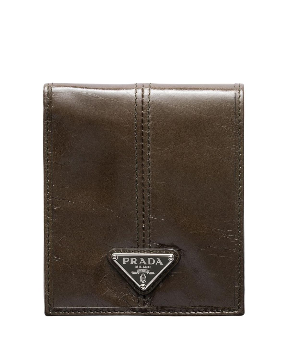 Prada Leather Wallet With Coin Purse