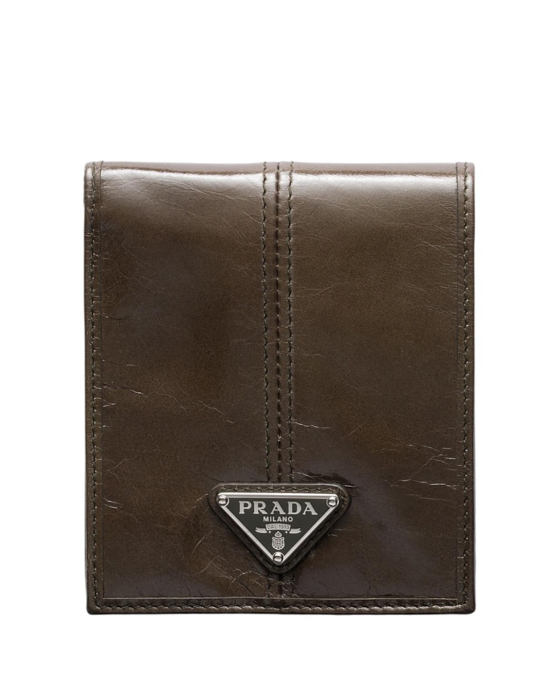 Prada Leather Wallet With Coin Purse
