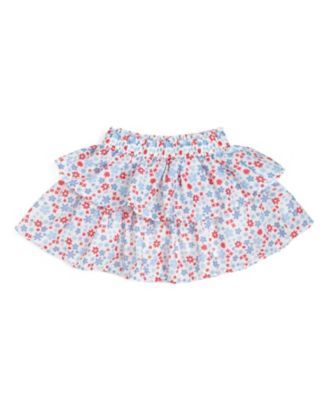 Girls' Patriotic Floral Skort - Baby, Little Kid, Big Kid