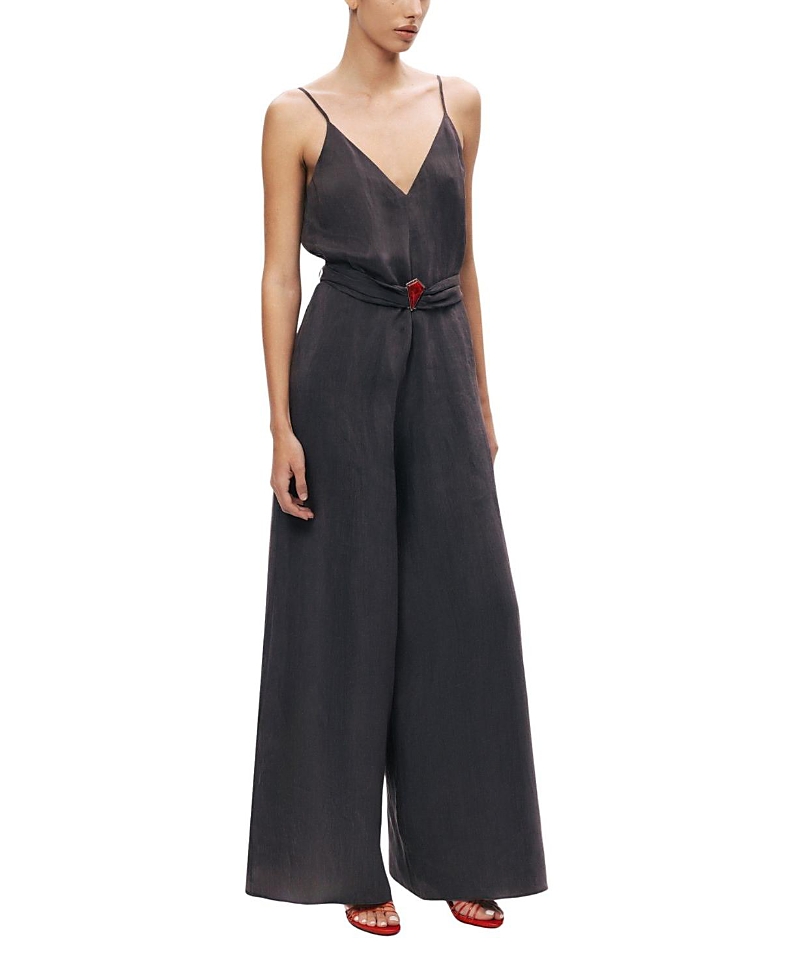 Nocturne V-Neck Spaghetti Strap Jumpsuit
