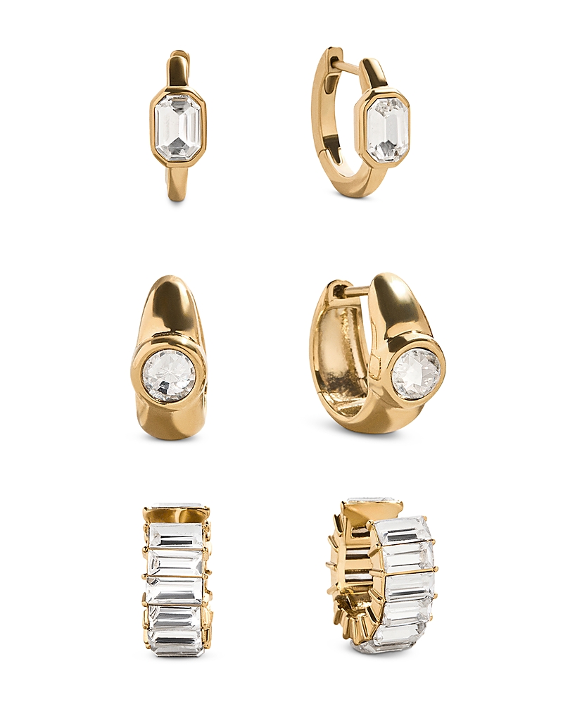 Baublebar Tyra Crystal Cuffs & Hoop Earrings, Set of 3