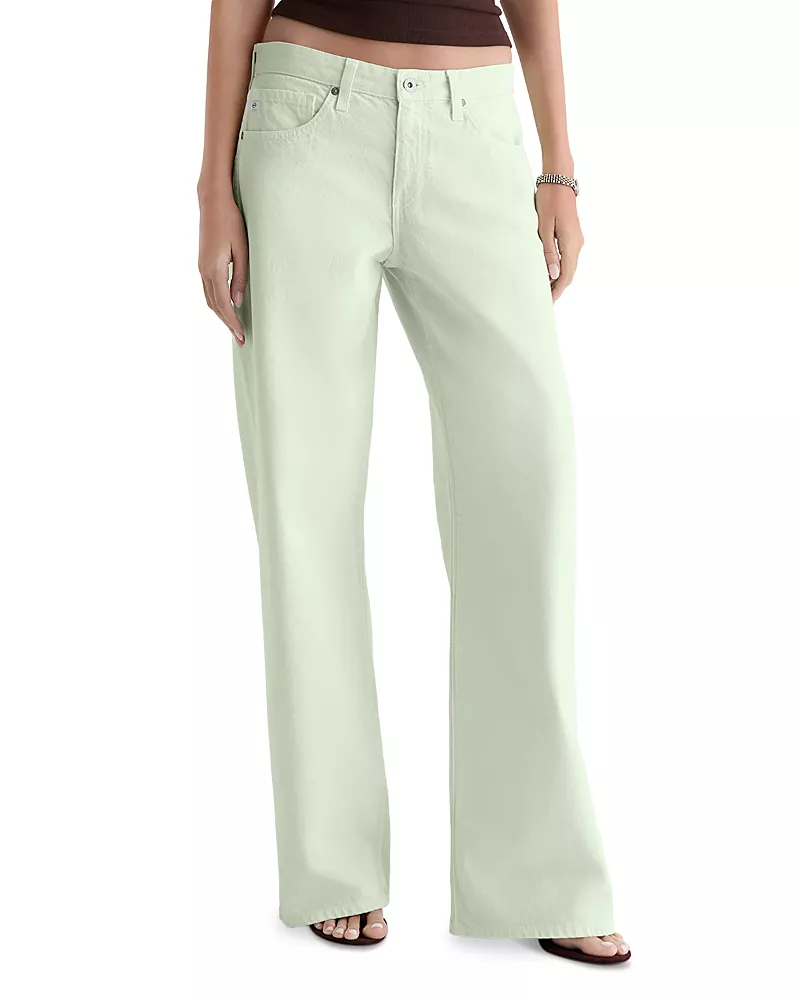 Ag Low Rise Wide Leg Jeans in Summer Vine