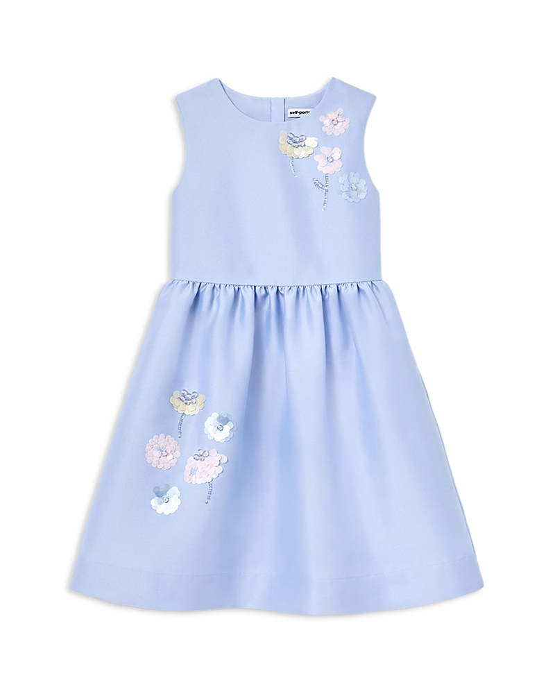 Self-Portrait Girls' Taffeta Sequin Embellished Dress - Little Kid, Big Kid