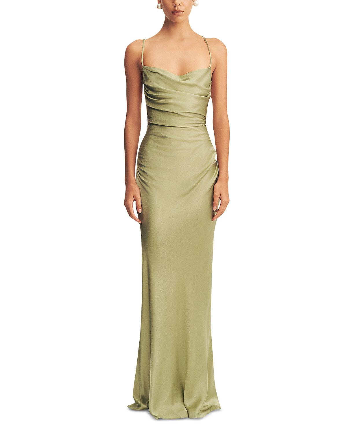 Shona Joy La Lune Lace Up Back Maxi Dress