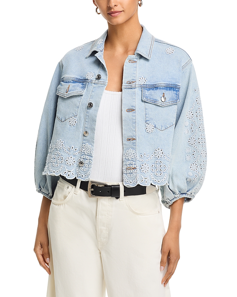 Generation Love Lumere Embroidered Denim Jacket