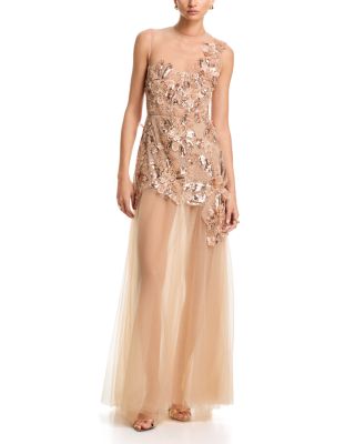 Layla Sequin Floral Maxi Dress