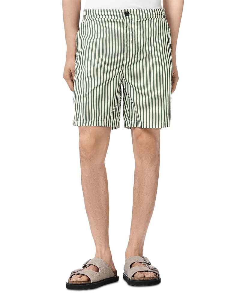 Allsaints Chopin Straight Fit 6.3 Stripe Shorts