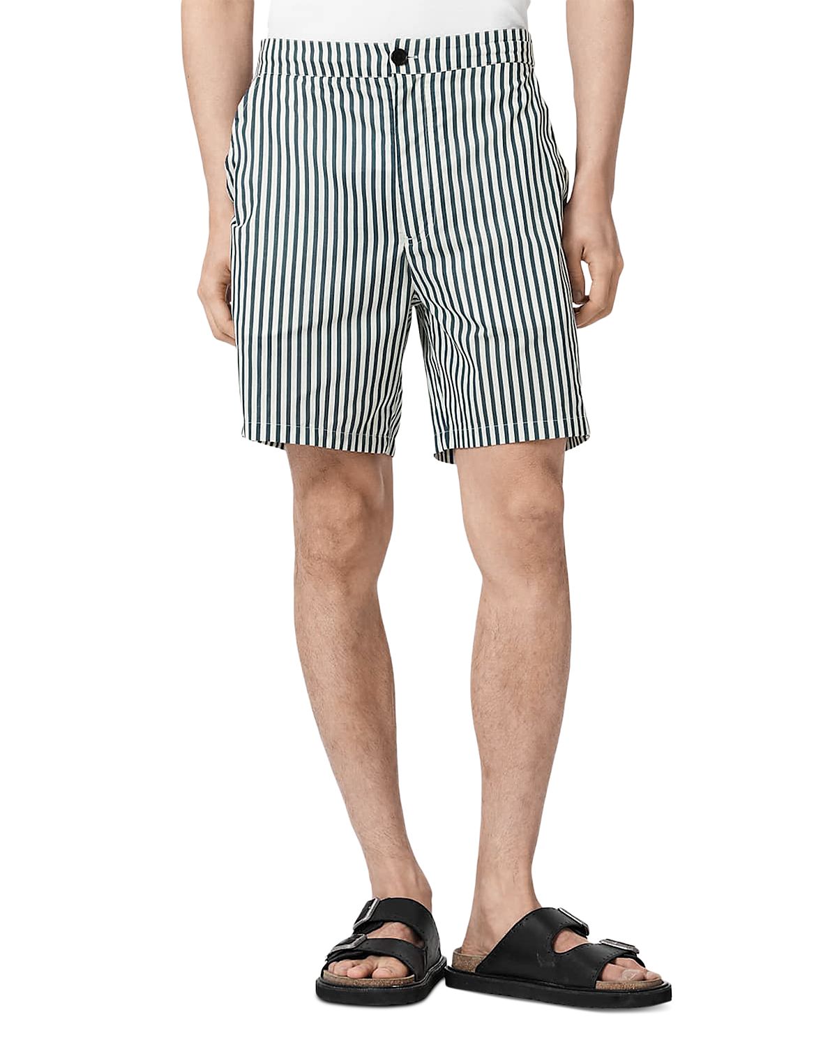 Allsaints Chopin Straight Fit 6.3 Stripe Shorts