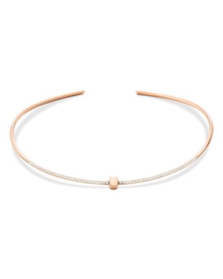 18K Rose Gold Pomellato Together Diamond Collar Necklace, 0.8 tcw
