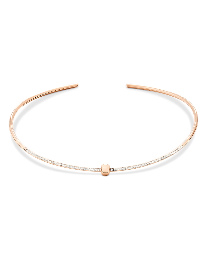 Pomellato 18K Rose Gold Pomellato Together Diamond Collar Necklace, 0.8 tcw
