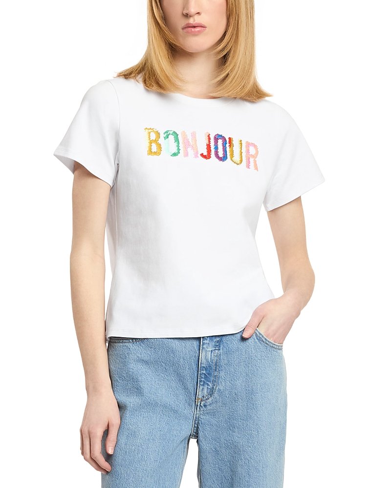 Cinq a Sept Bonjour Scribble Tee