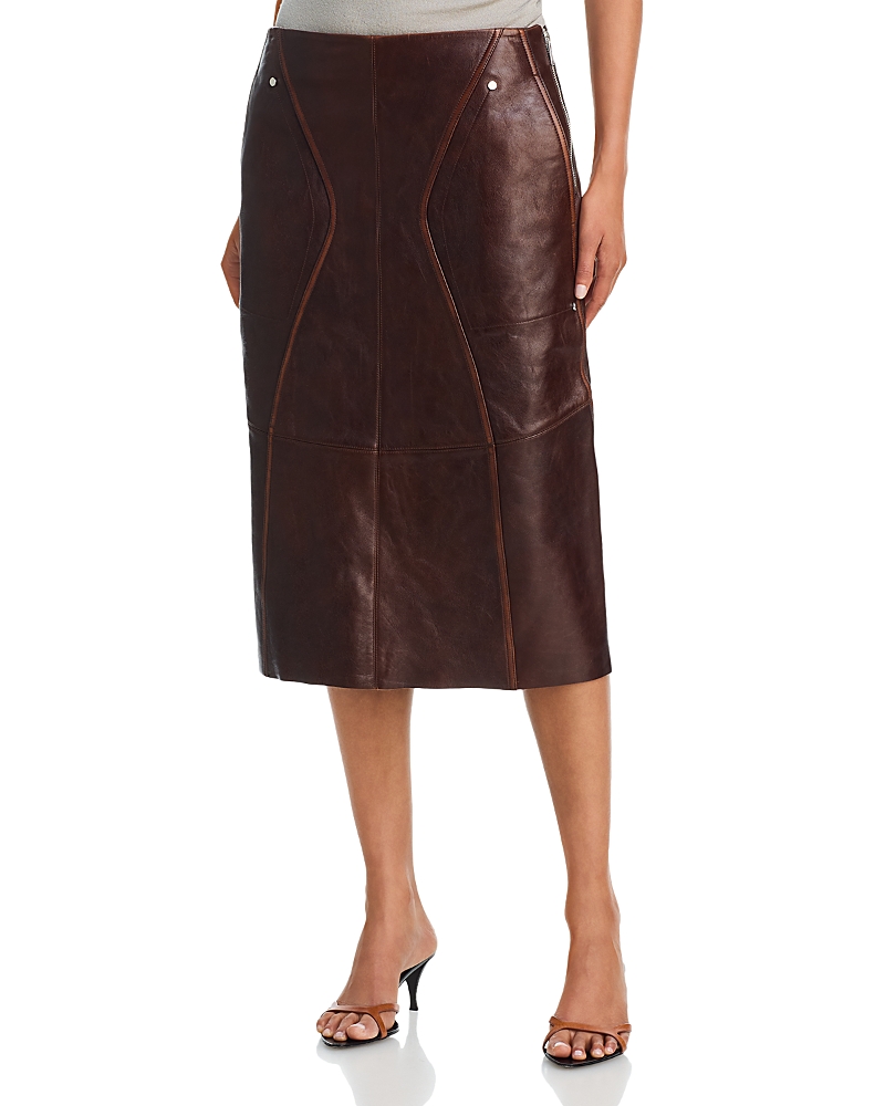 Helmut Lang Leather Saddle Skirt