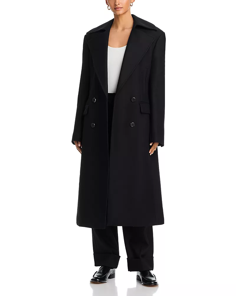Helmut Lang Sculptural Double Breasted Coat