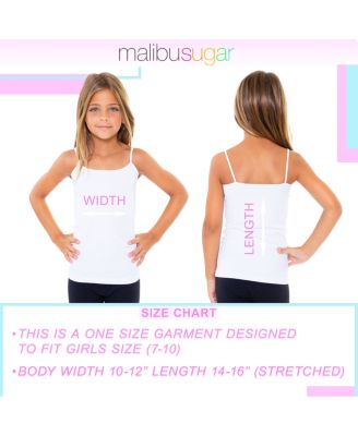 Girls' Solid Full Cami, Bundle of Two - Big Kid