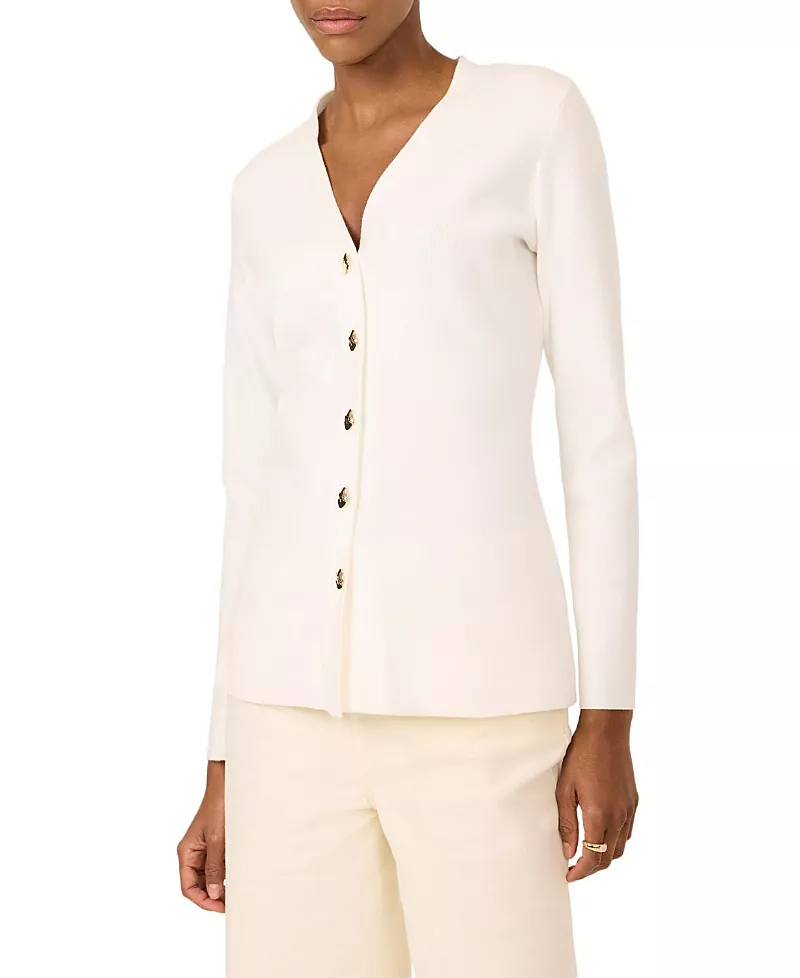 Mint Velvet Women's V Neck Longline Cardigan