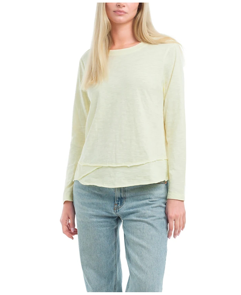 Wilt Clothing Long Sleeve Mock Layer Tee