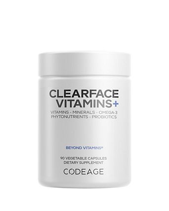 Clearface, Pantothenic Acid & Niacin, Skin Vitamins & Botanical Blend, Probiotics