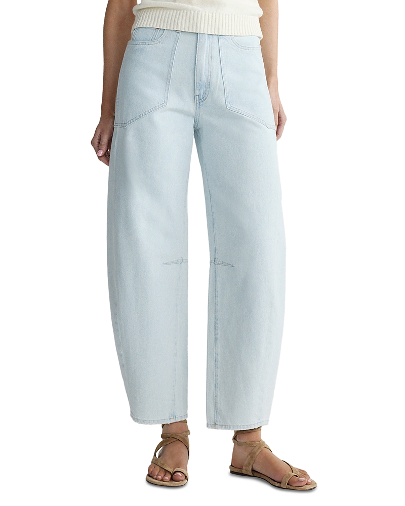 DL1961 Miro Barrel High Rise Jeans in Saltstone