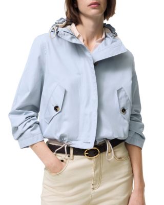 Cropped Tropical Gabardine Parka
