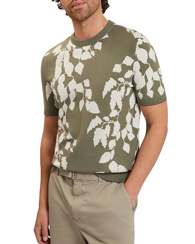 Ted Baker Alddat Leaf Print Crewneck T-Shirt