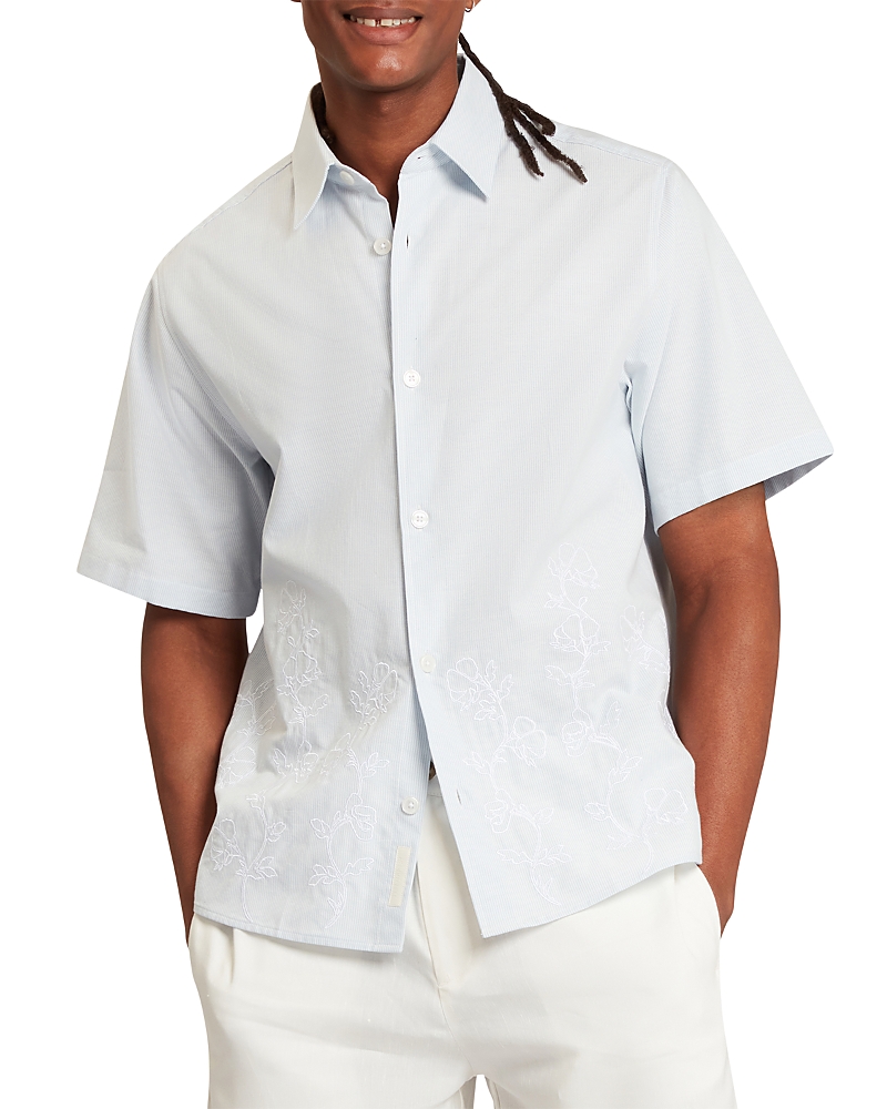 Ted Baker Josef Relaxed Fit Floral Embroidery Shirt